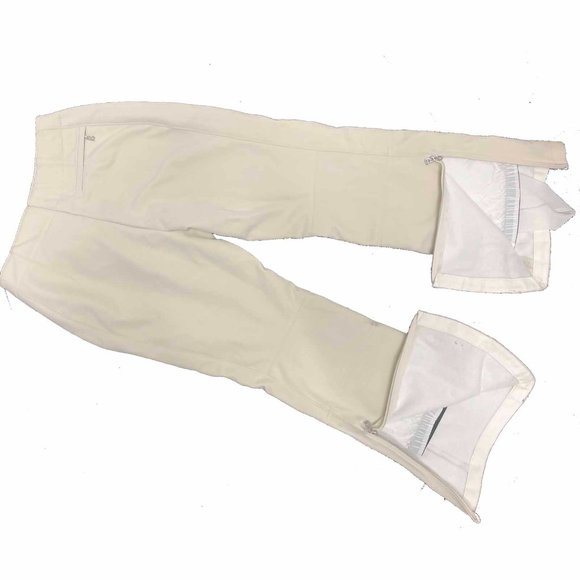 NEW BOGNER WOMENS SKI PANTS!  SIZE 8  TAN WITH SILVER HARDWARE  STRETCH - Picture 2 of 3